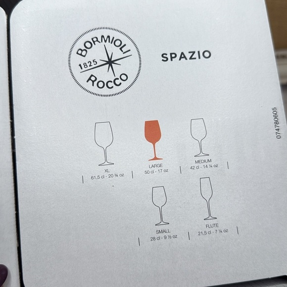 Bormioli Spazio Large Wine Glasses, Clear, 17 oz (Set of 4) - Picture 7 of 10